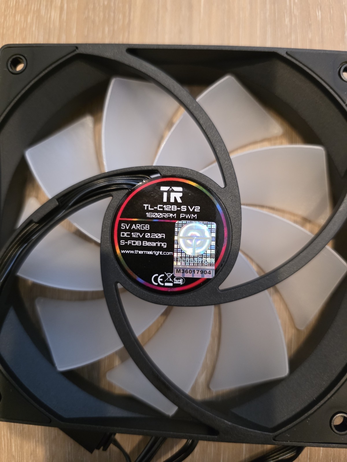Thermalright TL-C12B-S V2 120mm ARGB CPU Fan, 1500RPM, PWM, ARGB, 3 Pack