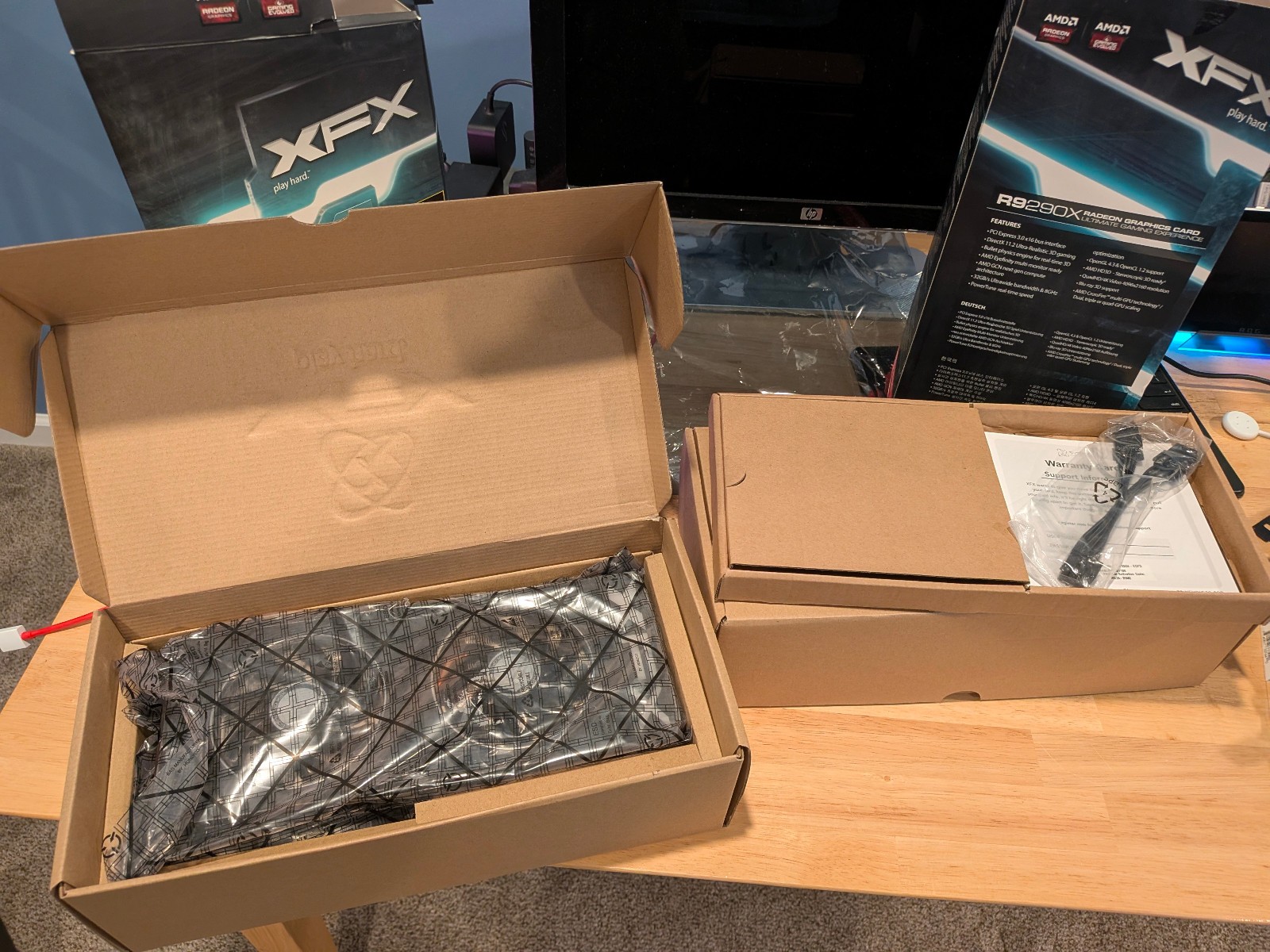 XFX AMD R9 290X 4GB Double Dissipation Graphics Card, Used, In Box