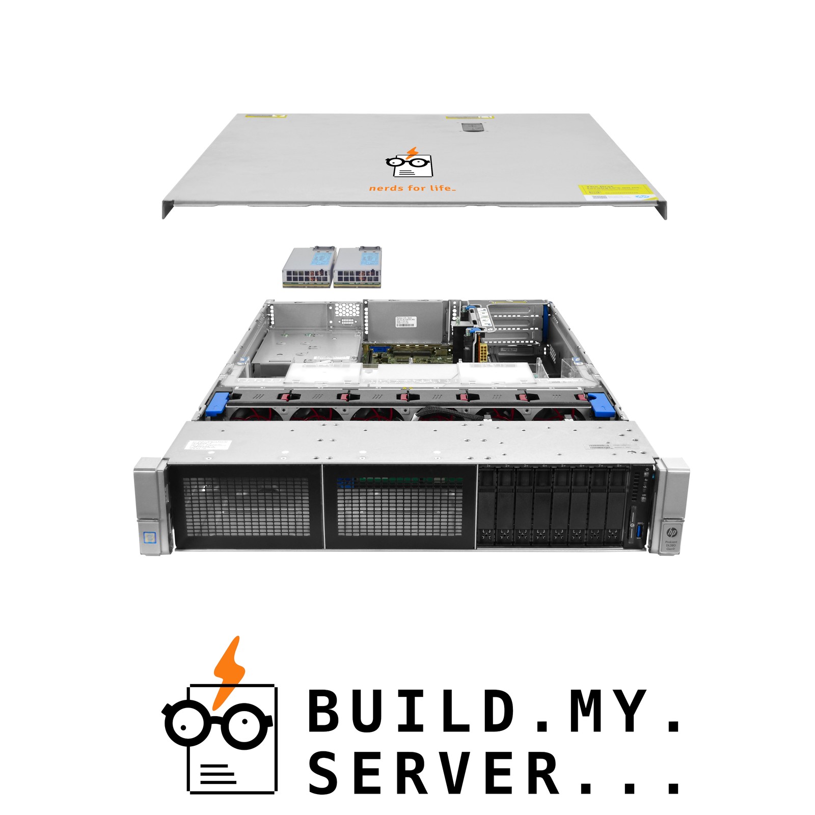 HPE ProLiant DL380 G9 Server 2.60Ghz 20-Core 32GB RAM + 4.0TB HDDs + 4x Caddies