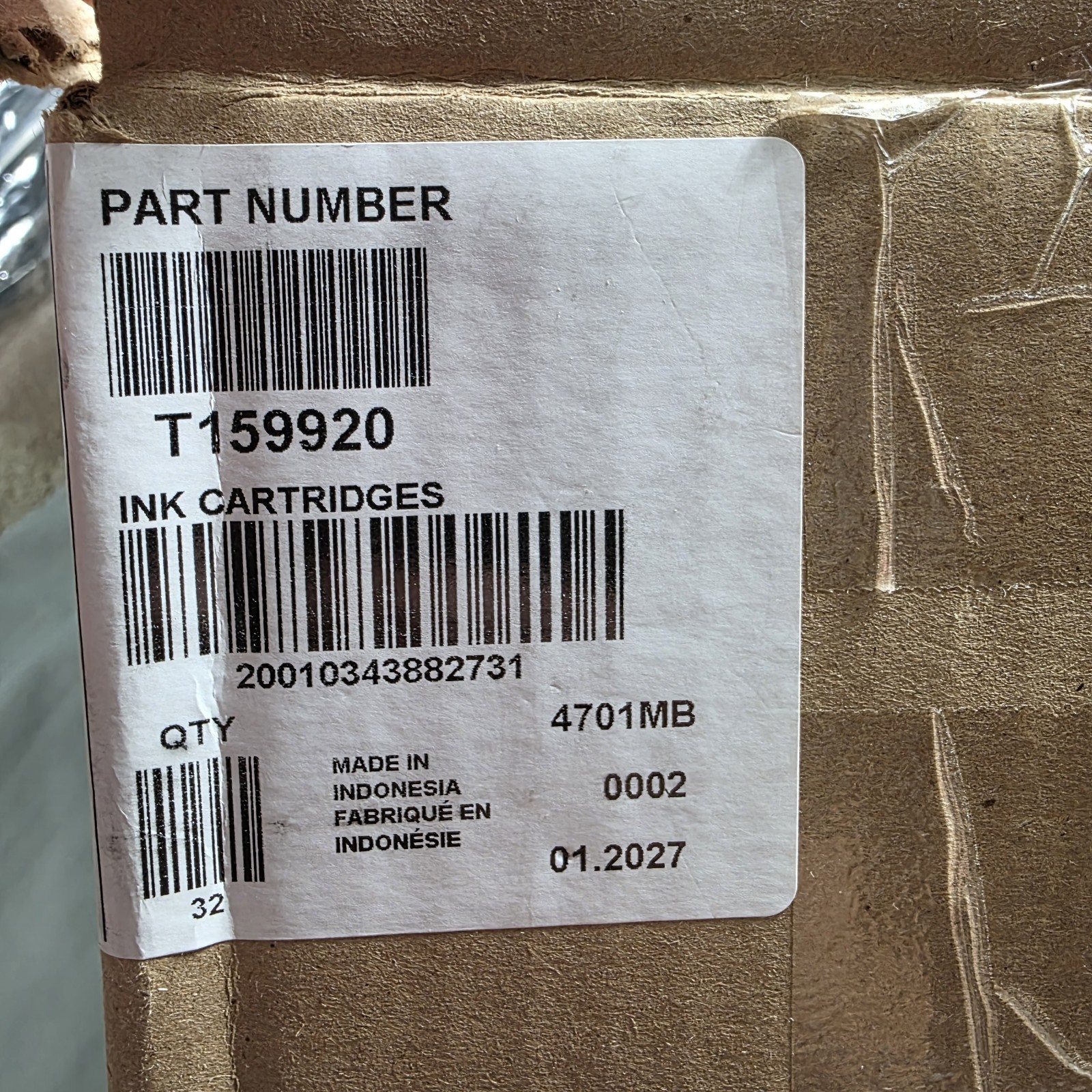 Epson 159 Orange Ink Cartridge Genuine OEM for R2000 SEALED Lot Of 32 Exp 01/27