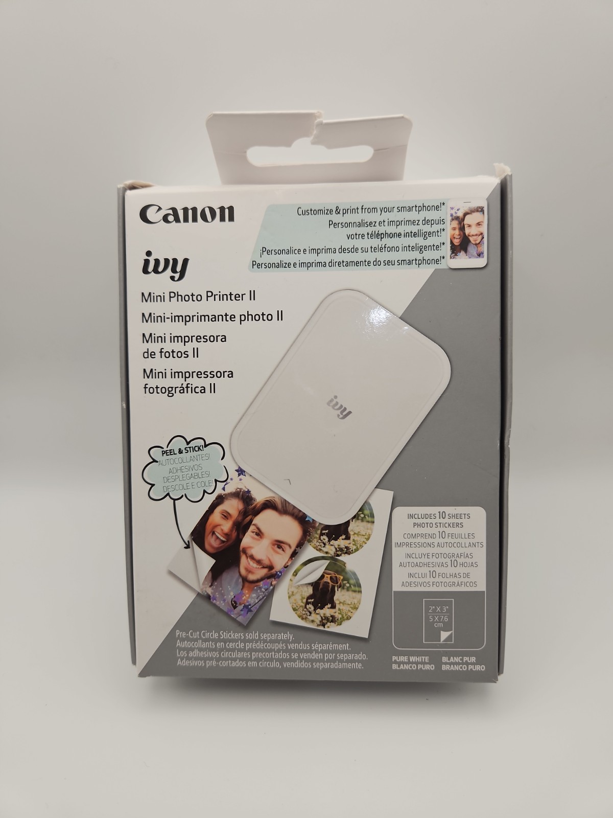 Canon Ivy Mini Photo Printer 2nd Generation New H4