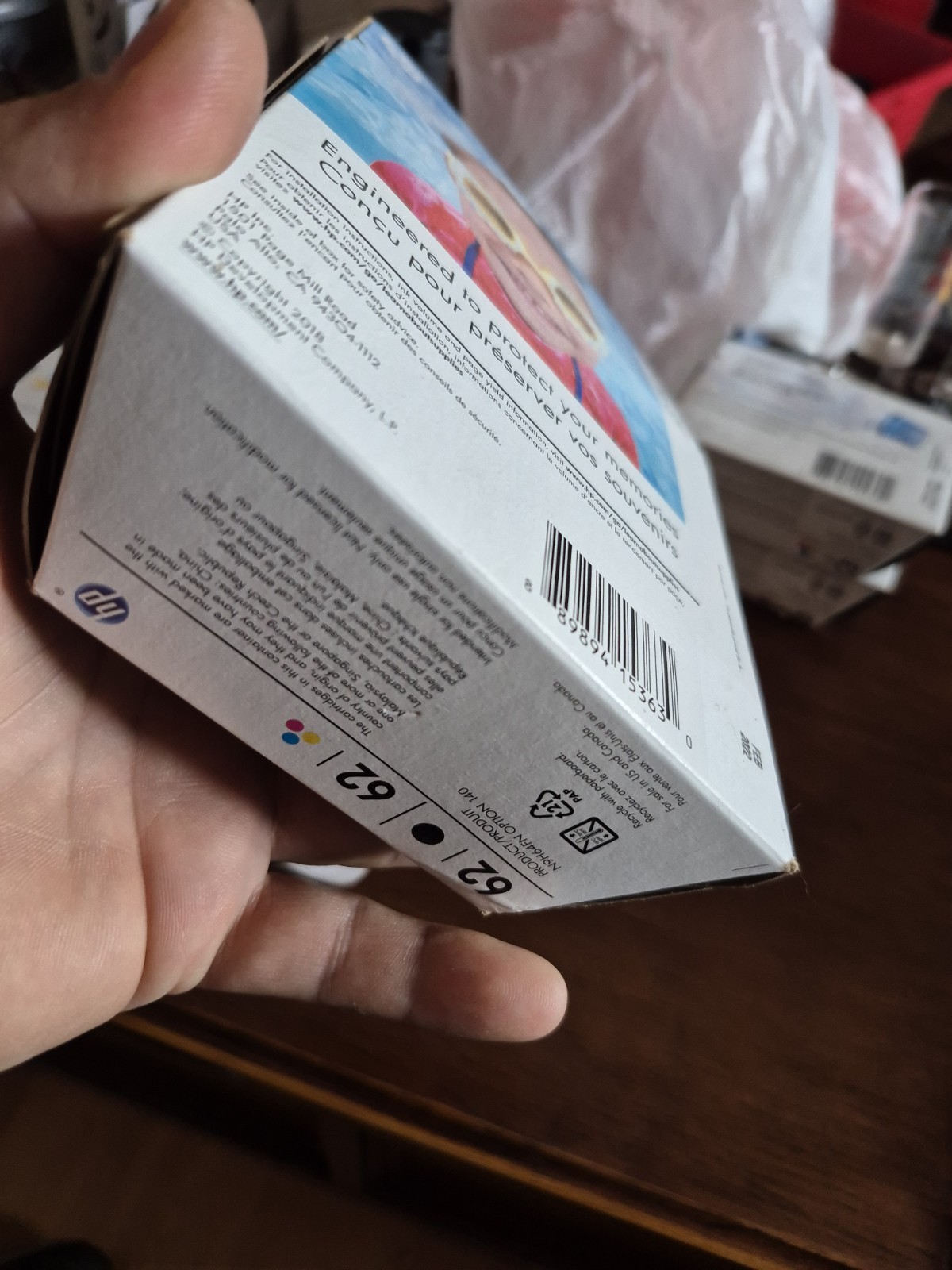 New Genuine HP 62 Combo 2 PACK BLACK TRI-COLOR Ink Cartridges 02/2022