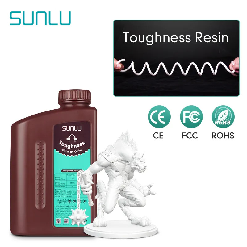 SUNLU Toughness Strong Printer Resin 405nm UV Curing 1KG