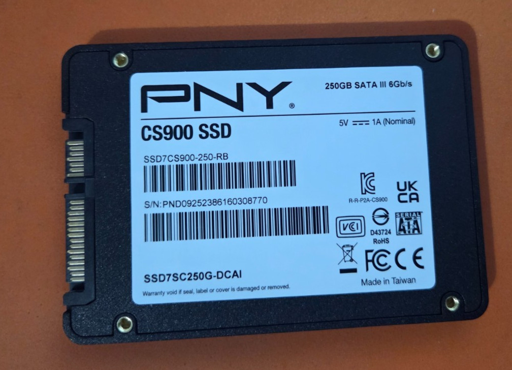 PNY CS900 250GB 2.5″ Internal SSD (SSD7CS900-250-RB)