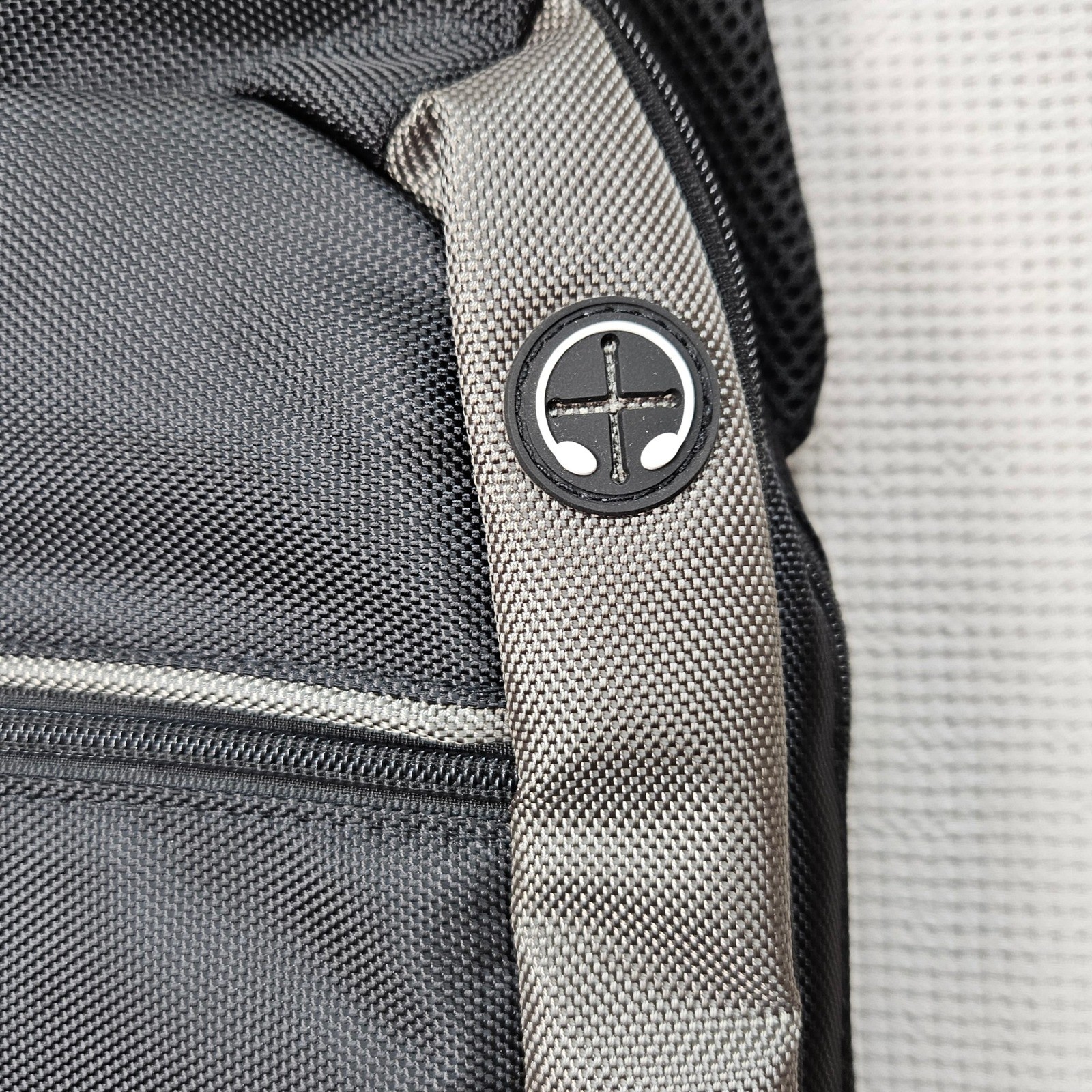MAXcases Black Gray Slim Tech Backpack Laptop Bag with USB Charging Port