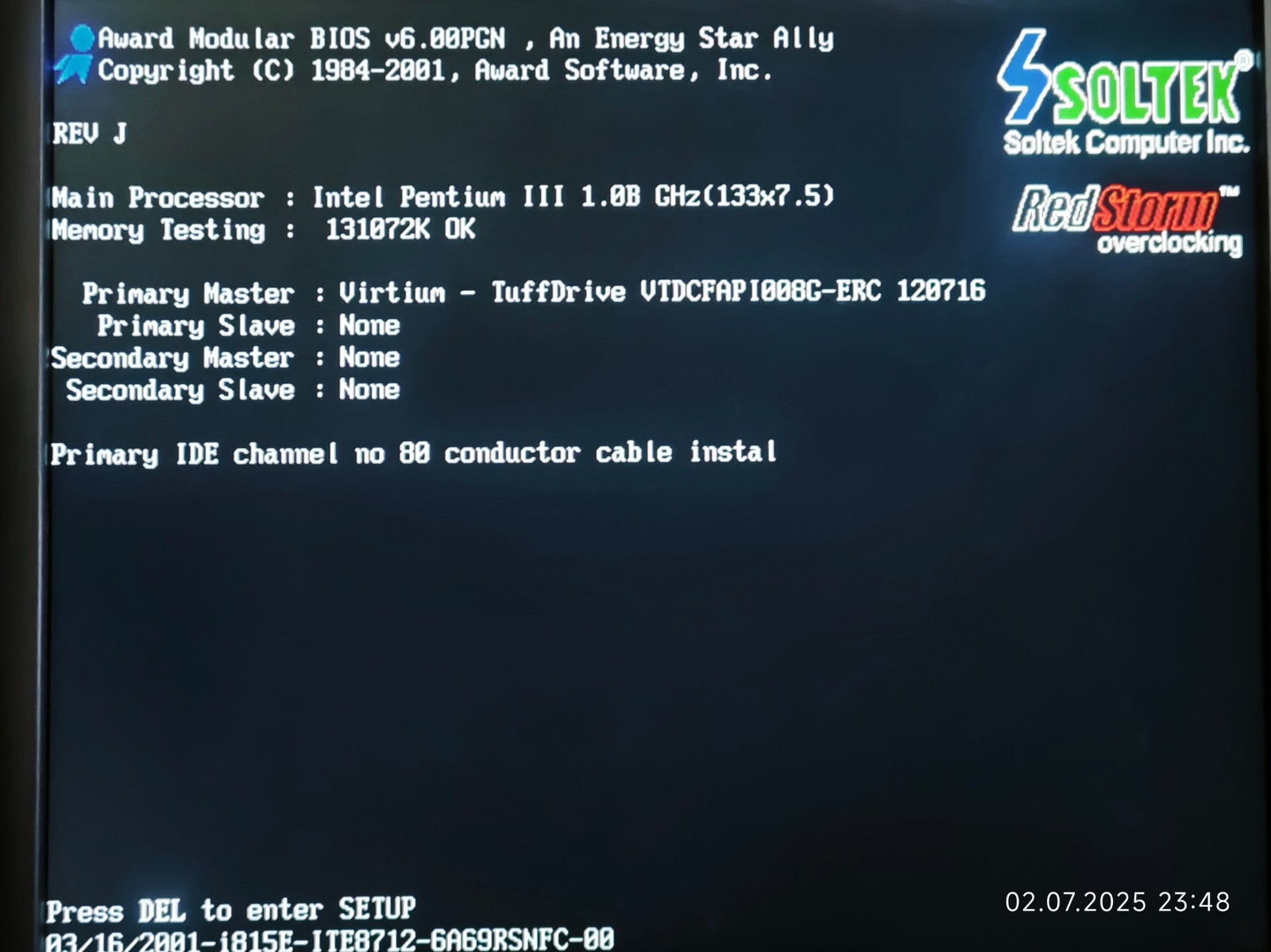 Socket 370 *Coppermine Overclocking* with AGP Pro Soltek SL-65EP + CPU & 128 MB