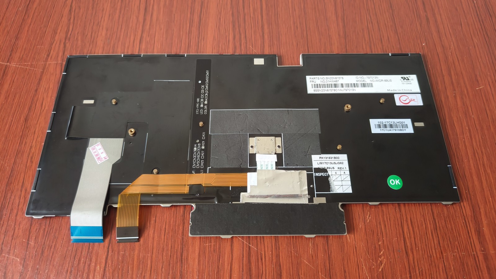 01HW487 FOR Lenovo ThinkPad T25 Laptop US English with Backlight Keyboard