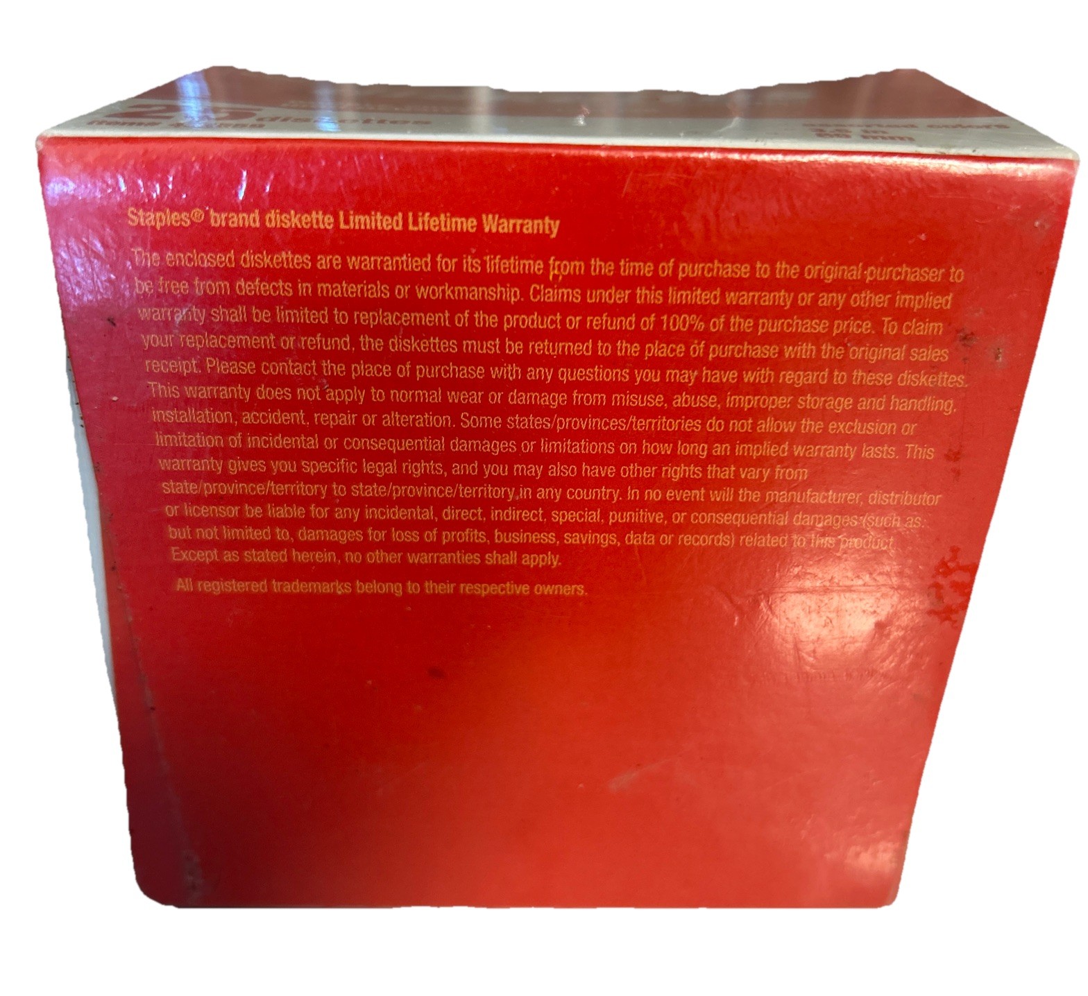 Staples 25 Pack 3.5″ Floppy Diskettes 1.44MB IBM Formatted Colors Sealed NEW