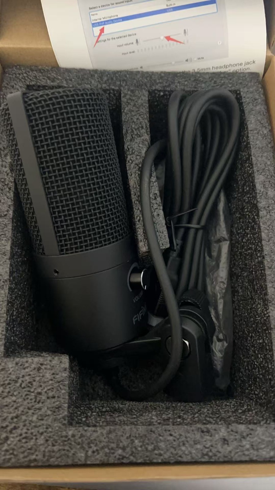 USB Microphone, Metal Condenser Recording Microphone for Laptop MAC or Windows
