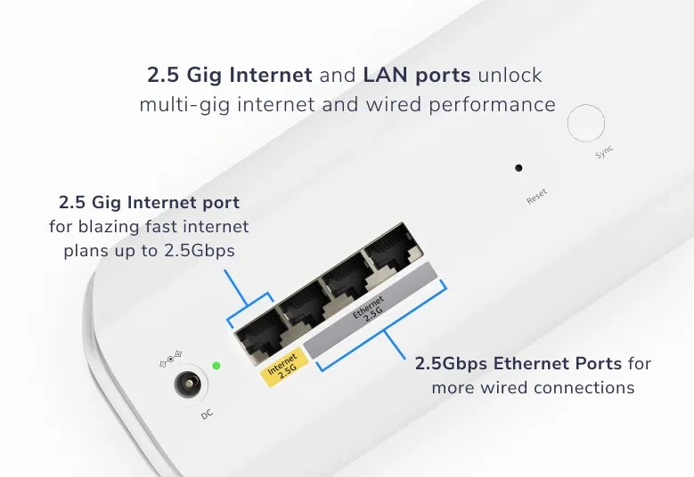 Netgear Orbi 770 Tri-Band WiFi 7 Mesh System, Router + 2 Satellites-Refurbished