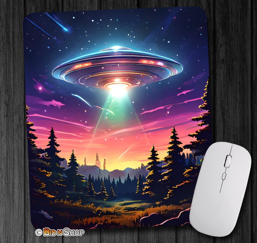 ALIENS UFO Abduction I BELIEVE – Mouse Pad / PC Mousepad – Game HOME OFFICE GIFT