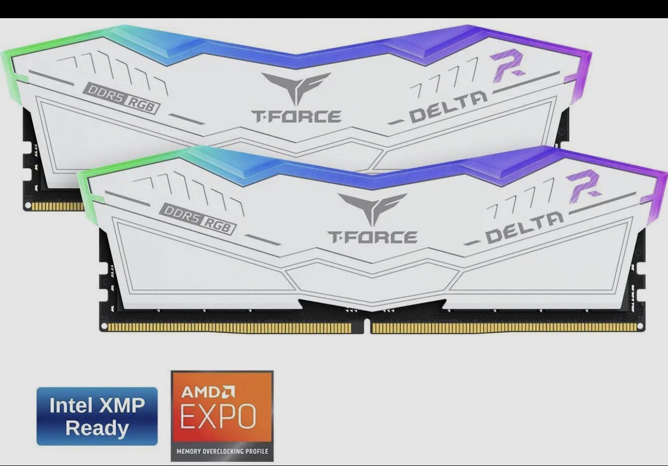 Team Group 16GB (2 x 8GB) 288-Pin PC RAM DDR5 6000 FF4D516G6000HC38ADC01