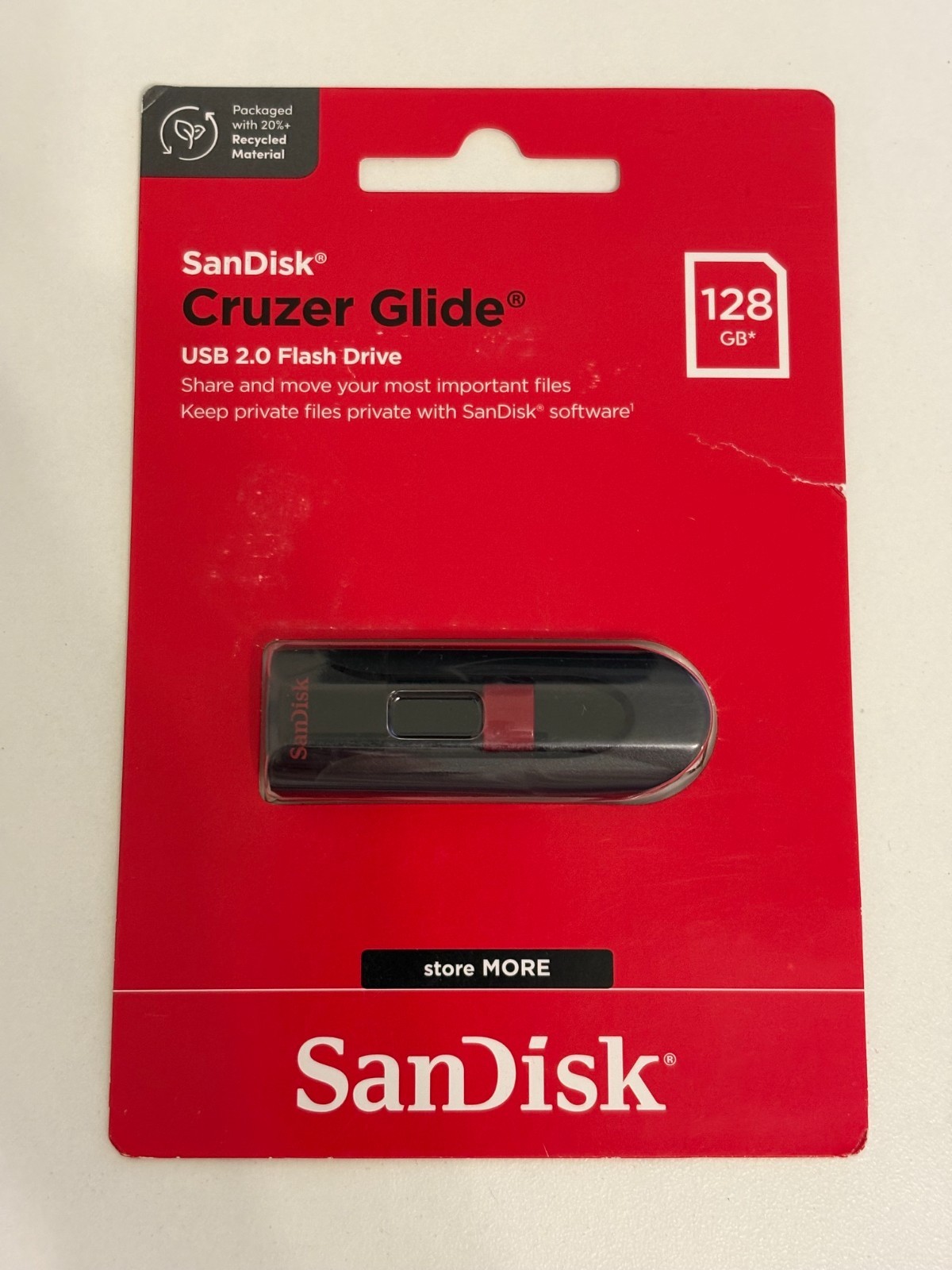 SanDisk 128GB Cruzer Glide USB 2.0 Flash Drive -New Brand