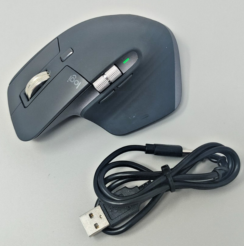 Logitech MX Master 3S Wireless Mouse Graphite 8K DPI No Dongle *READ*