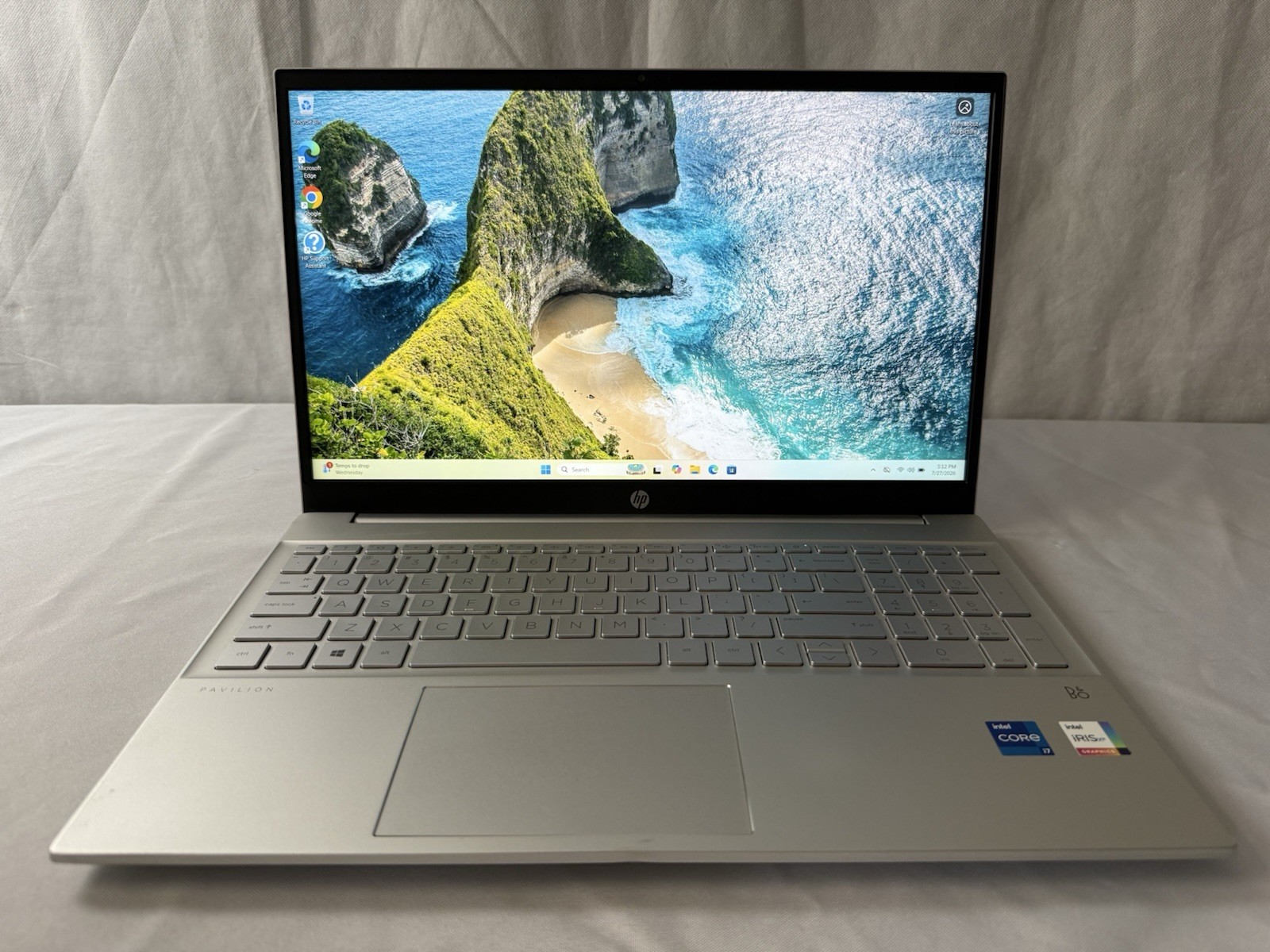 HP Pavilion 15-eg0021nr 15.6”Intel i7-1165G7 2.8GHz 16GB RAM 512GB NMVe Win11Pro