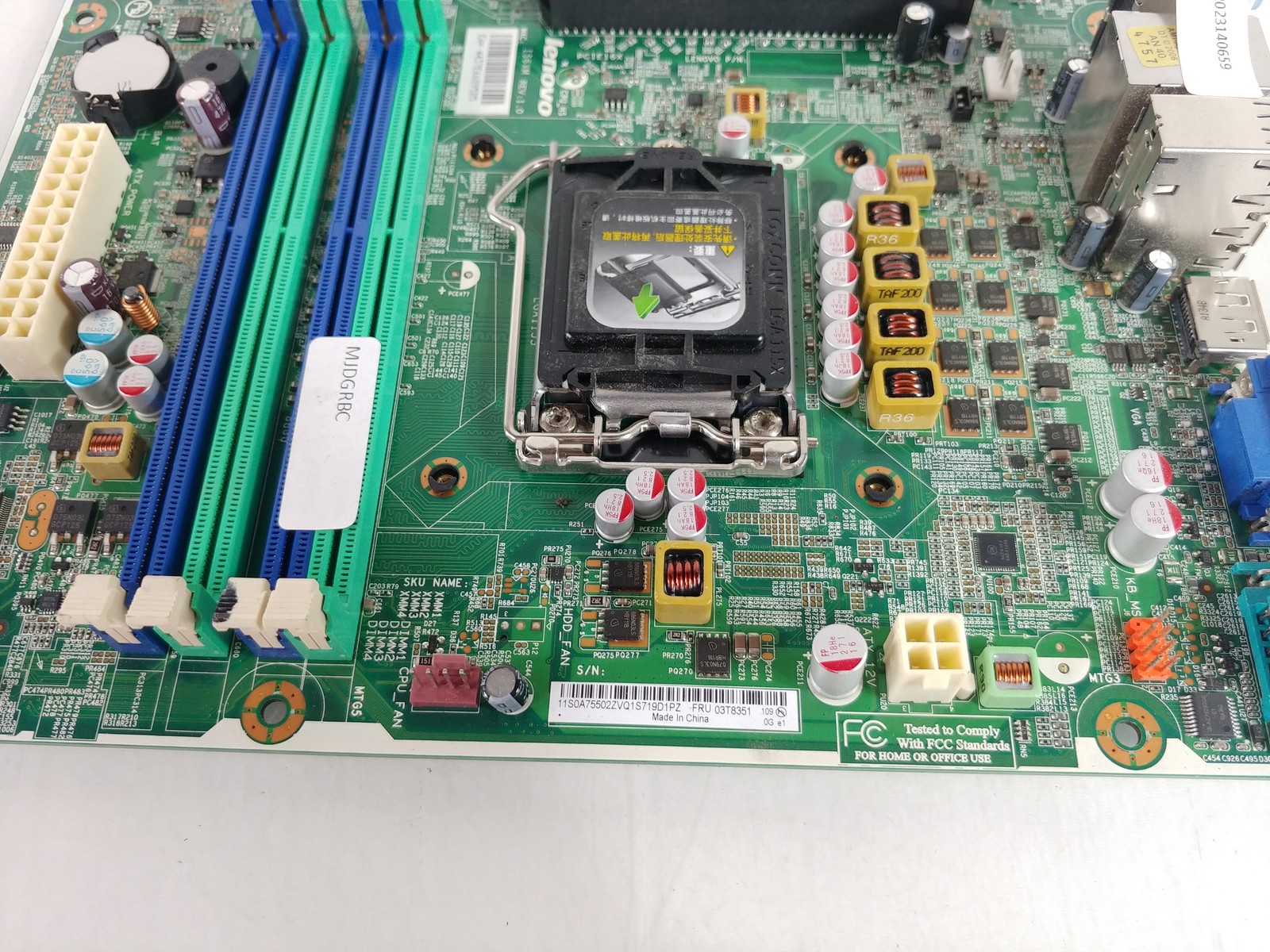 Lenovo 03T8351 ThinkCentre M91 LGA 1155 DDR3 Desktop Motherboard