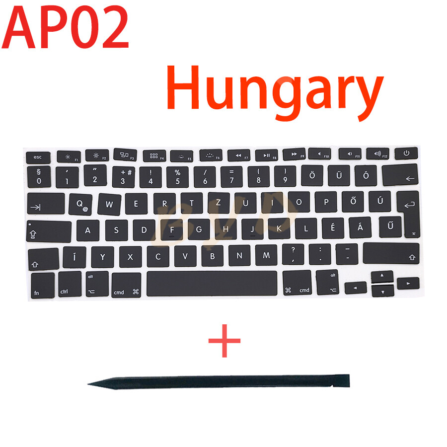 New Hungary Keyboard Keys For Macbook Pro A1278 A1286 A1297 Key Cap AP02 Type