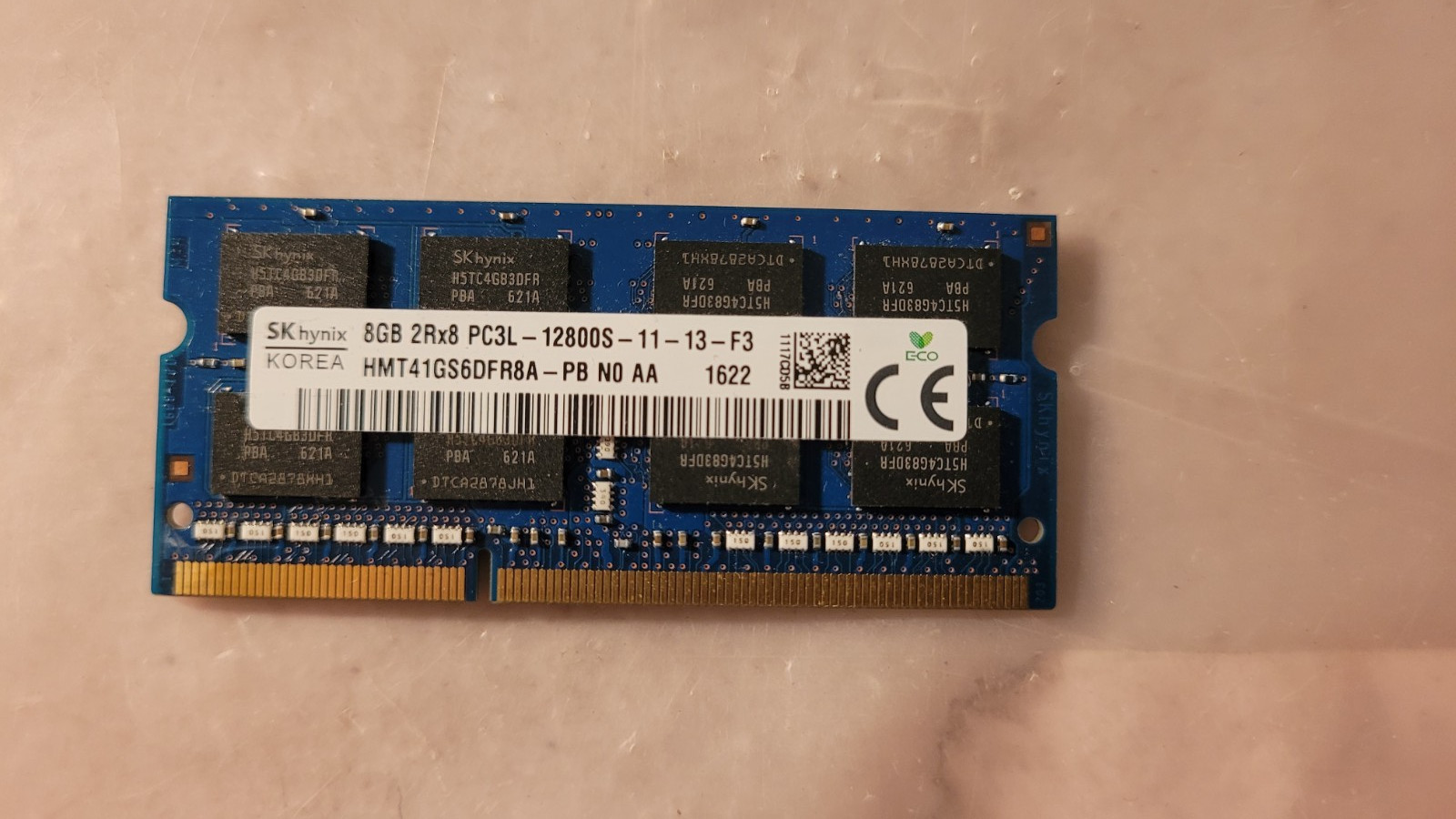 Skhynix 8GB PC3L 12800 DDR3L 1600MHz 2Rx8 Laptop Memory RAM 1.35V CL11