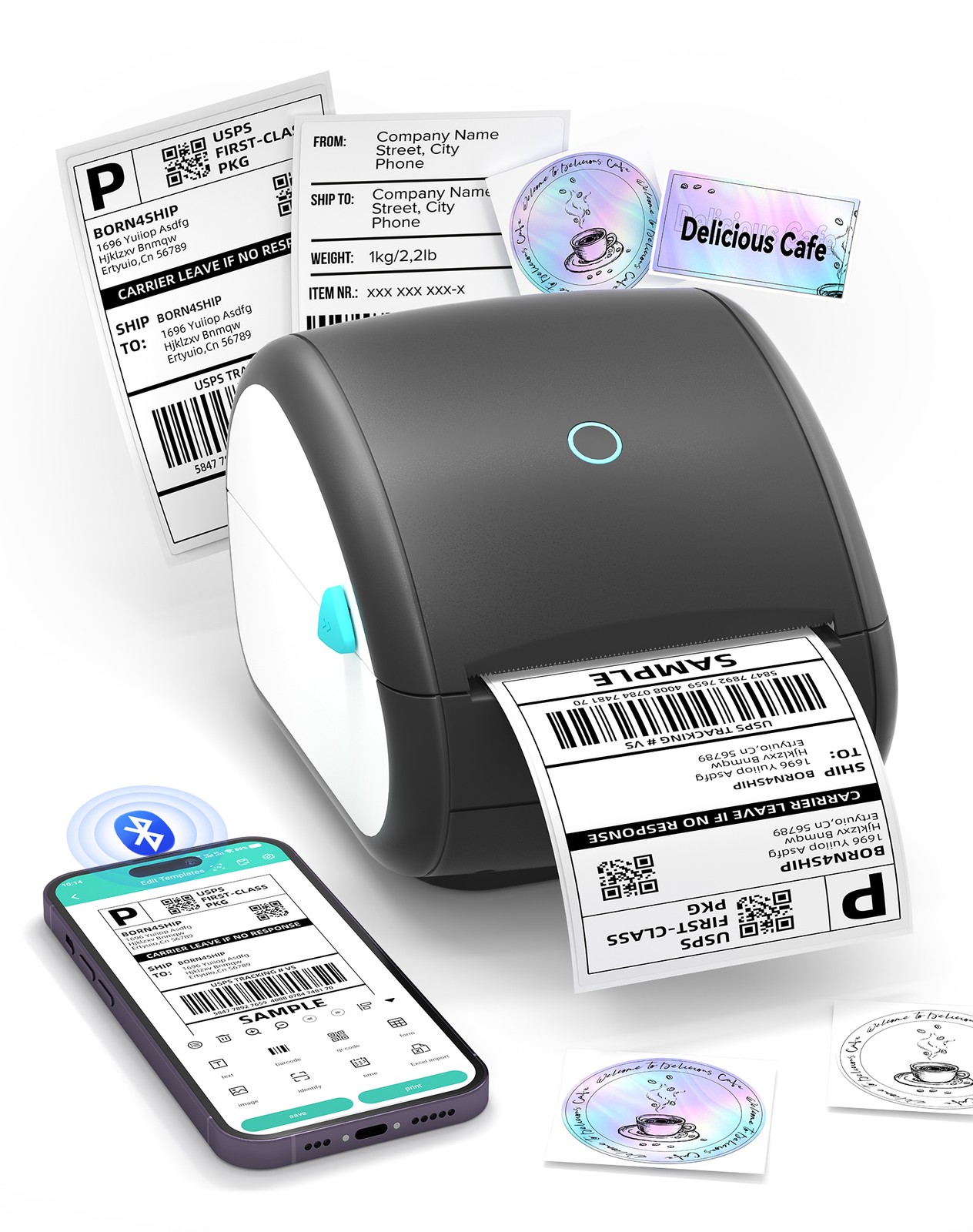 Vretti Wireless Bluetooth Thermal Shipping Label Printer 4×6 UPS eBay POSHMARK