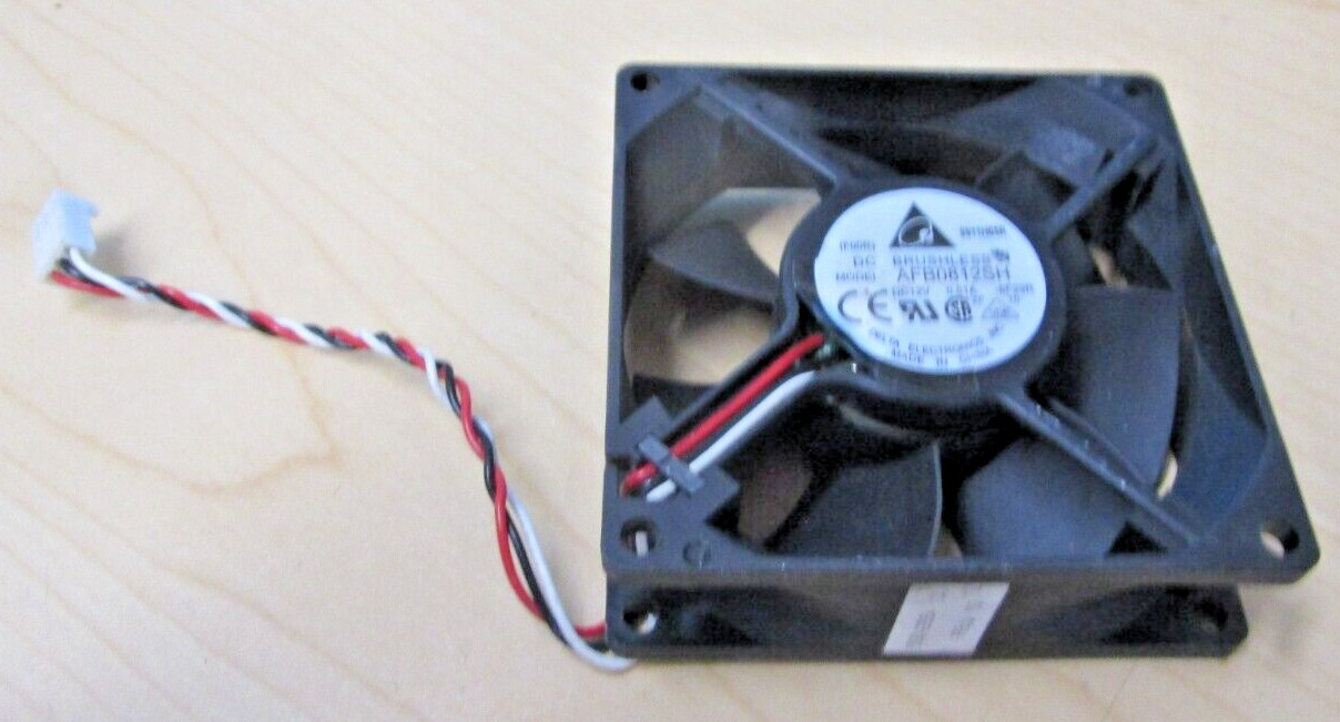 BRUSHLESS AFB0812SH DC12V .51A DELTA ELECTRONICS 3 WIRE