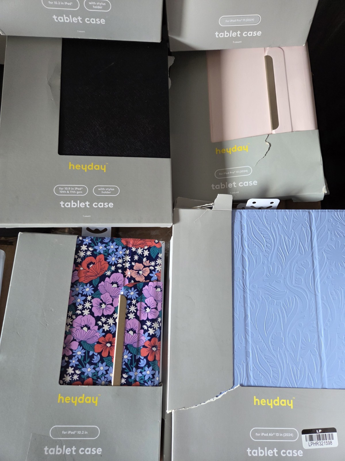 LOT OF 60 Tablet Heyday Cases For Ipad Mixed Models – Mix Colors