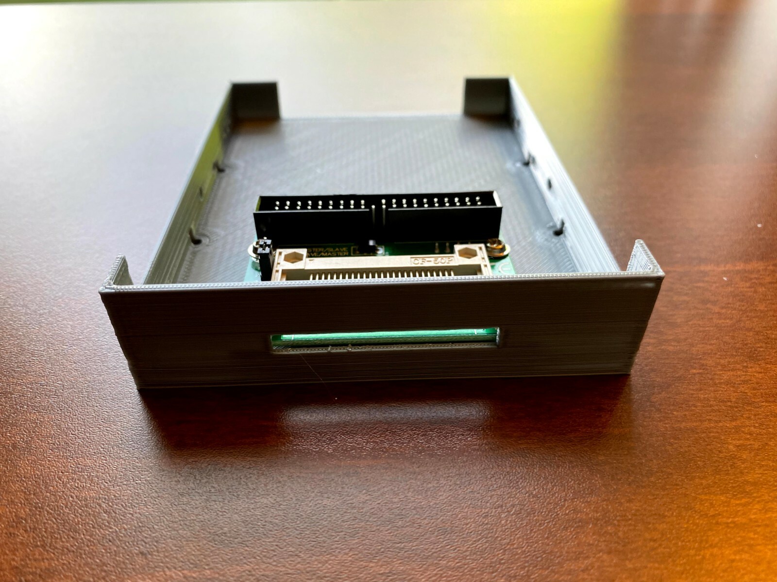 3.5″ floppy bay CF Compact Flash to IDE hard drive carrier / adapter – 40 pin