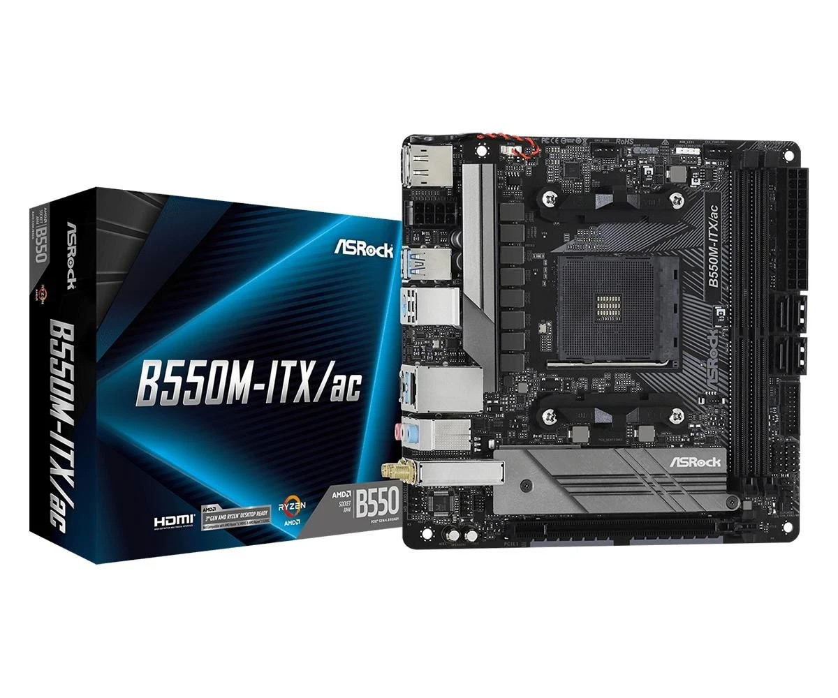 Asrock B550M-ITX/ac AMD B550 Socket AM4 mini ITX NEW IN BOX
