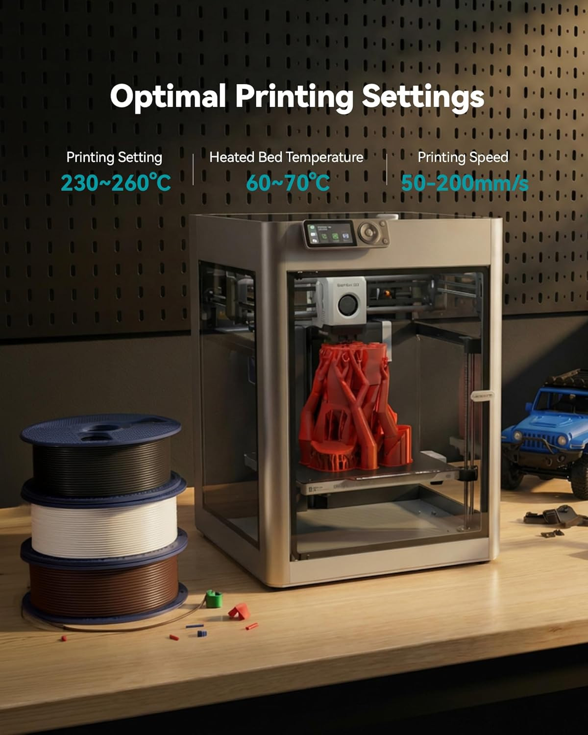 SUNLU 16 Color PETG Filament Bundle Multicolor, PETG 3D Printer Filament