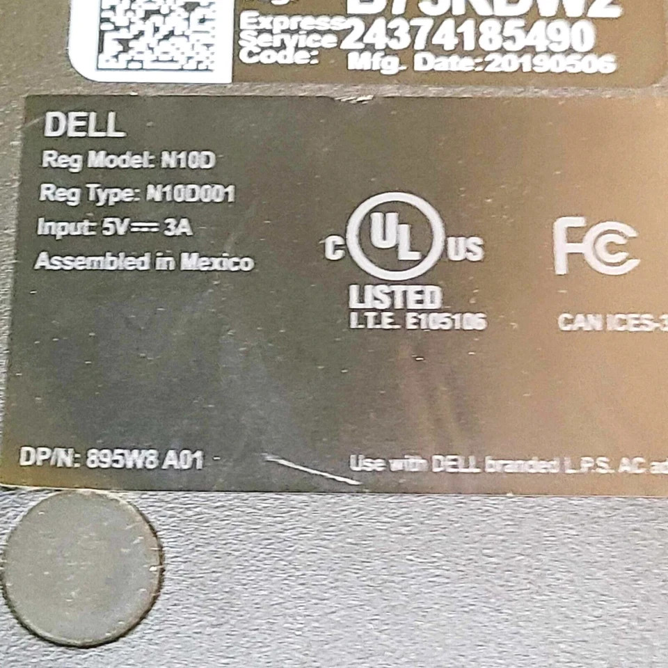 DELL WYSE 3040 N10D ULTRA-COMPACT THIN CLIENT THINOS VDI INTEL ATOM HD GRAPHICS
