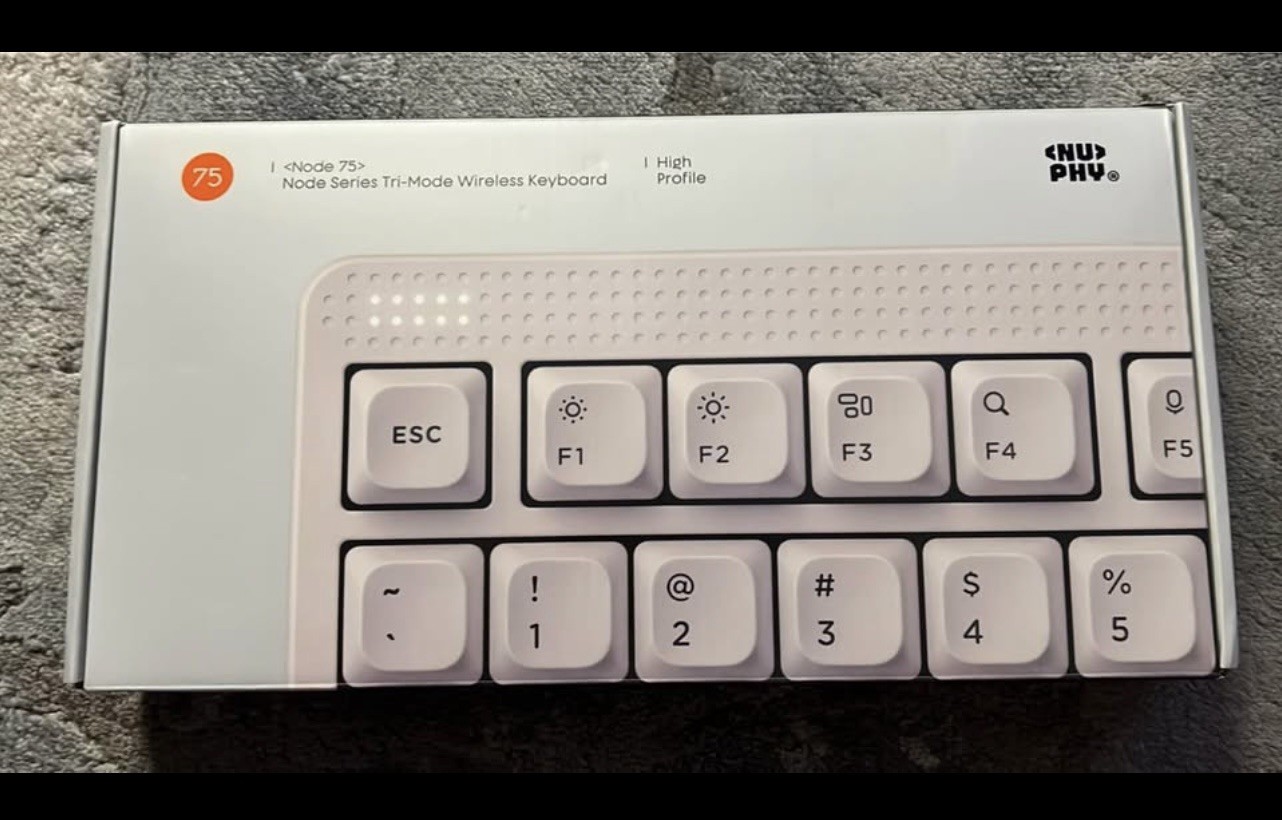 NuPhy Node Series High-profile Keyboard Lunar White 75% Blush Blush Max