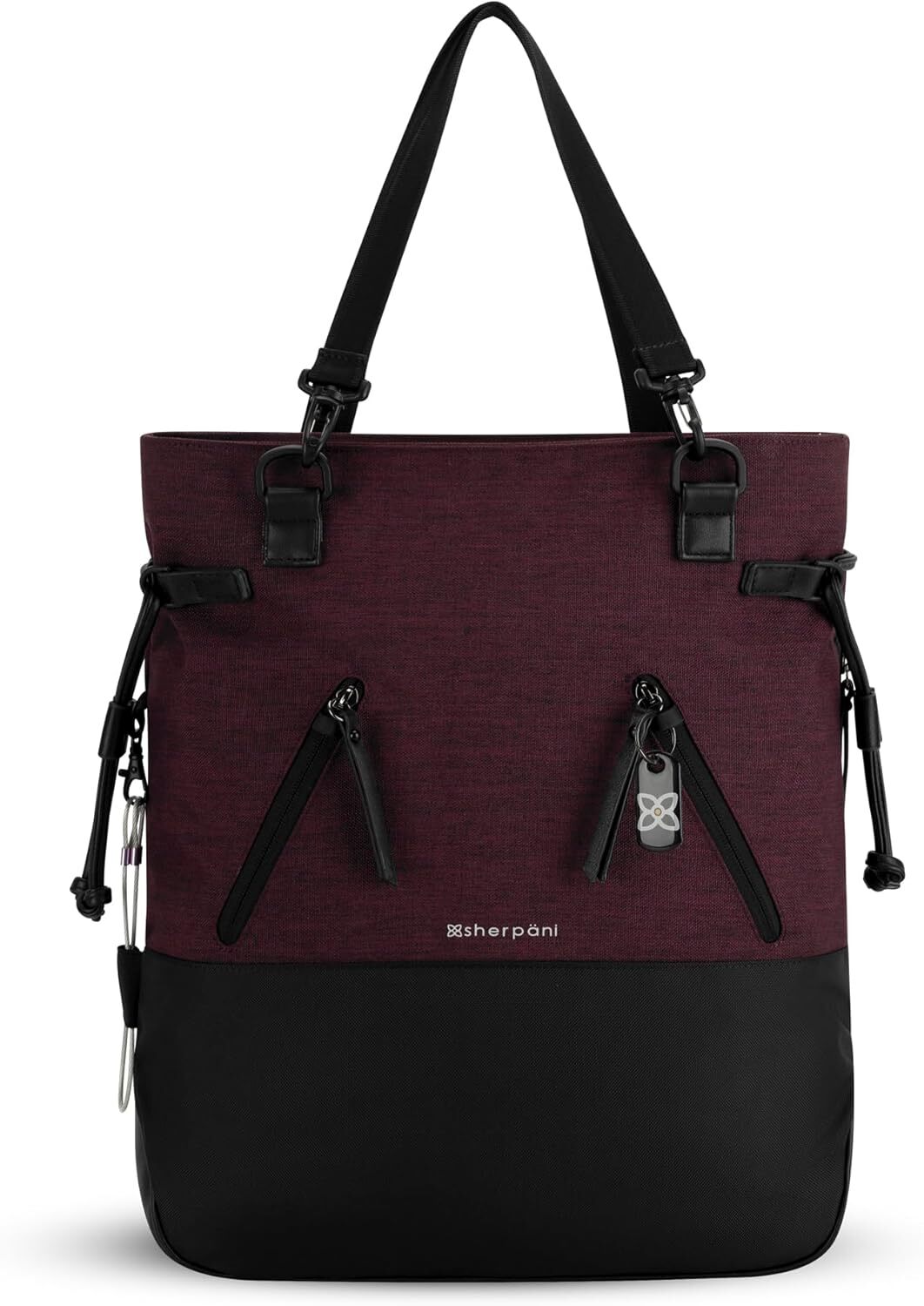 Sherpani Tempest, Anti-Theft Travel Backpack, Teacher Tote One Size, Merlot