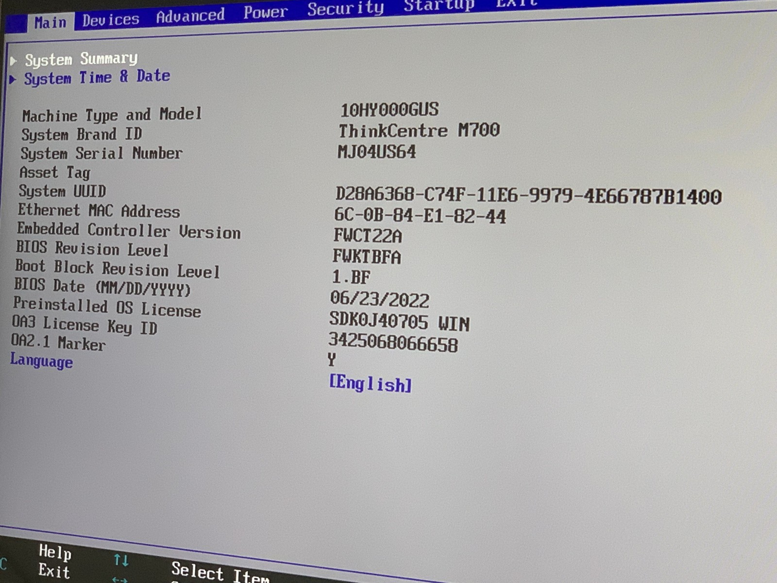 Lenovo ThinkCentre M700 Core i5-6400T 2.2GHz 8GB RAM NO HDD NO OS Good