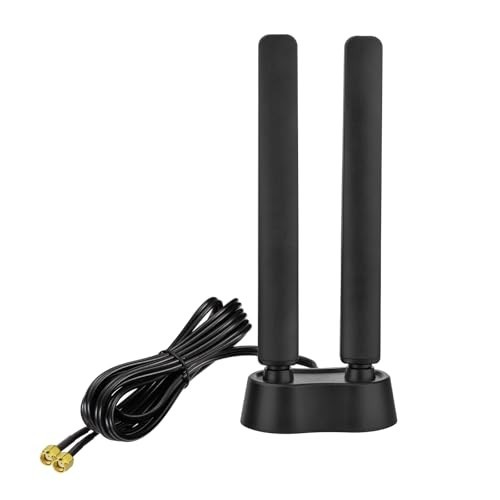 9dBi WiFi 6E Antenna Tri-Band 2.4GHz 5GHz 6GHz Magnetic Base RP-SMA PC