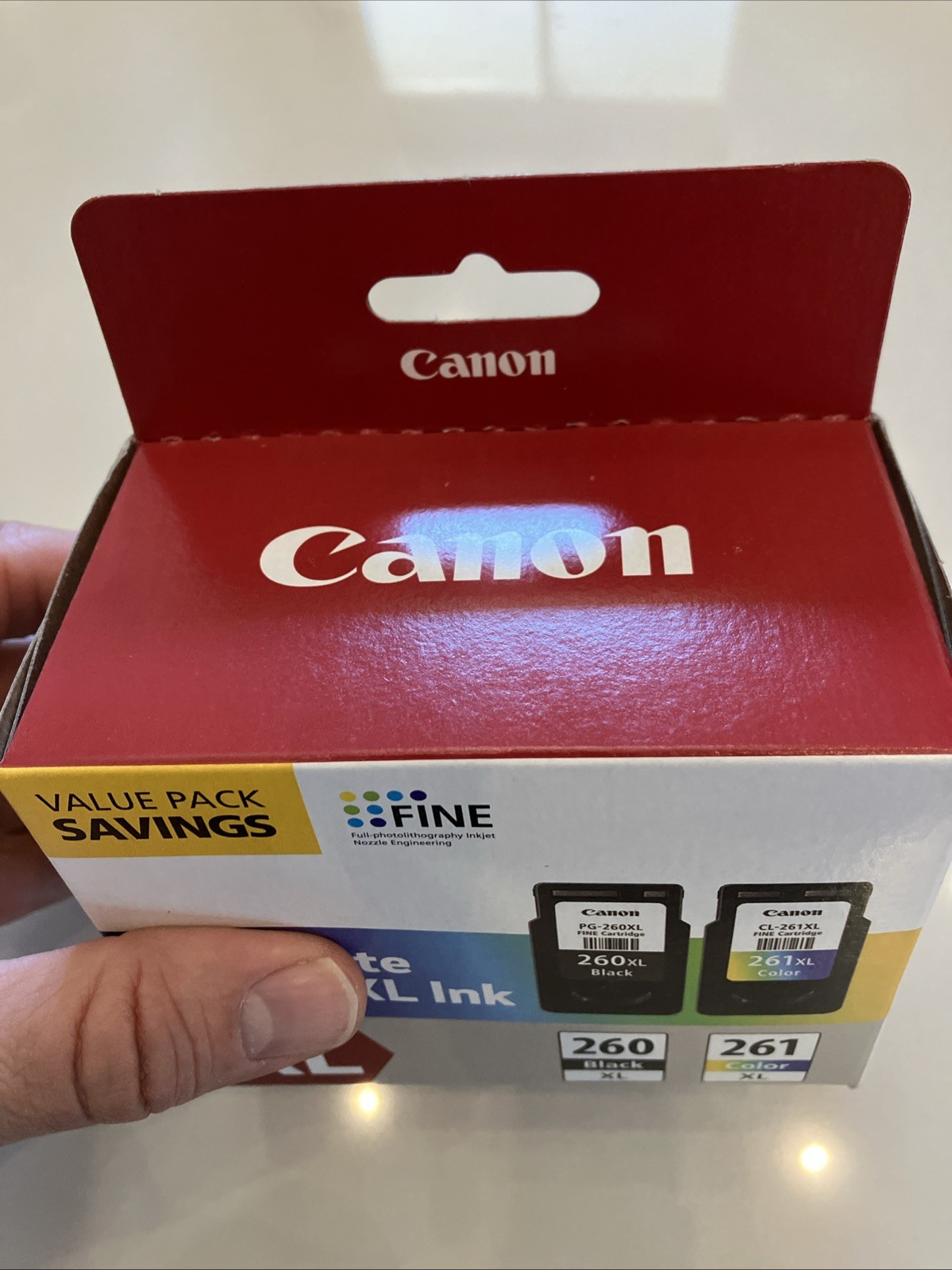 NEW Genuine Canon PG-260XL CL-261XL Ink Cartridge Black/Color Combo Value Pack