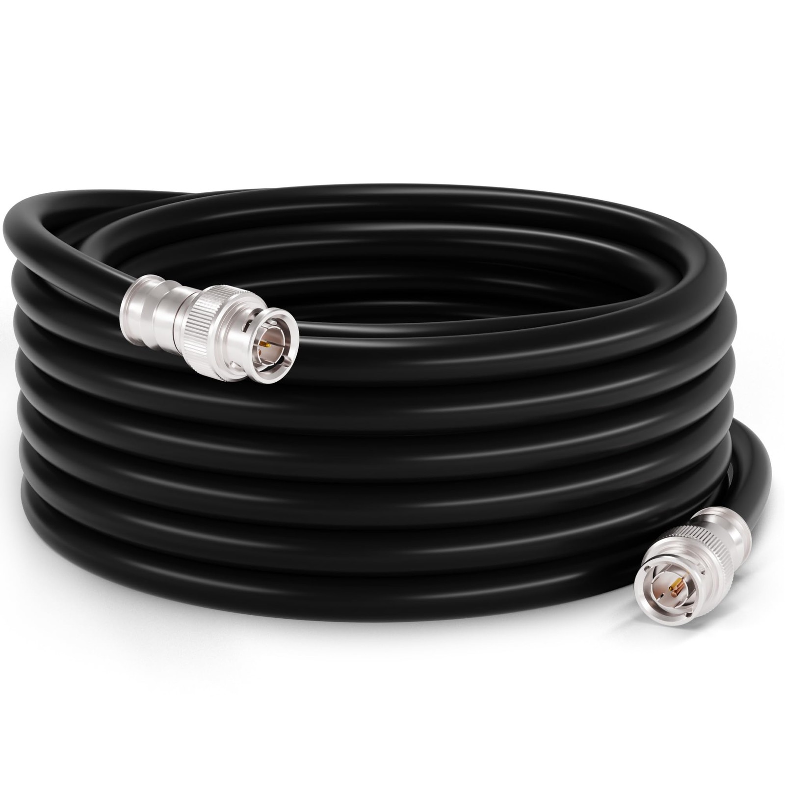 CIMPLE CO 75FT BNC Cable 75 Ohm Low Loss HD-SDI SDI Male Connectors Black