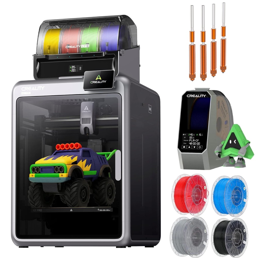 Creality K2 Pro Combo 3D Printer 600mm/s Multi-Color & Dryer+RFID PLA+Nozzle