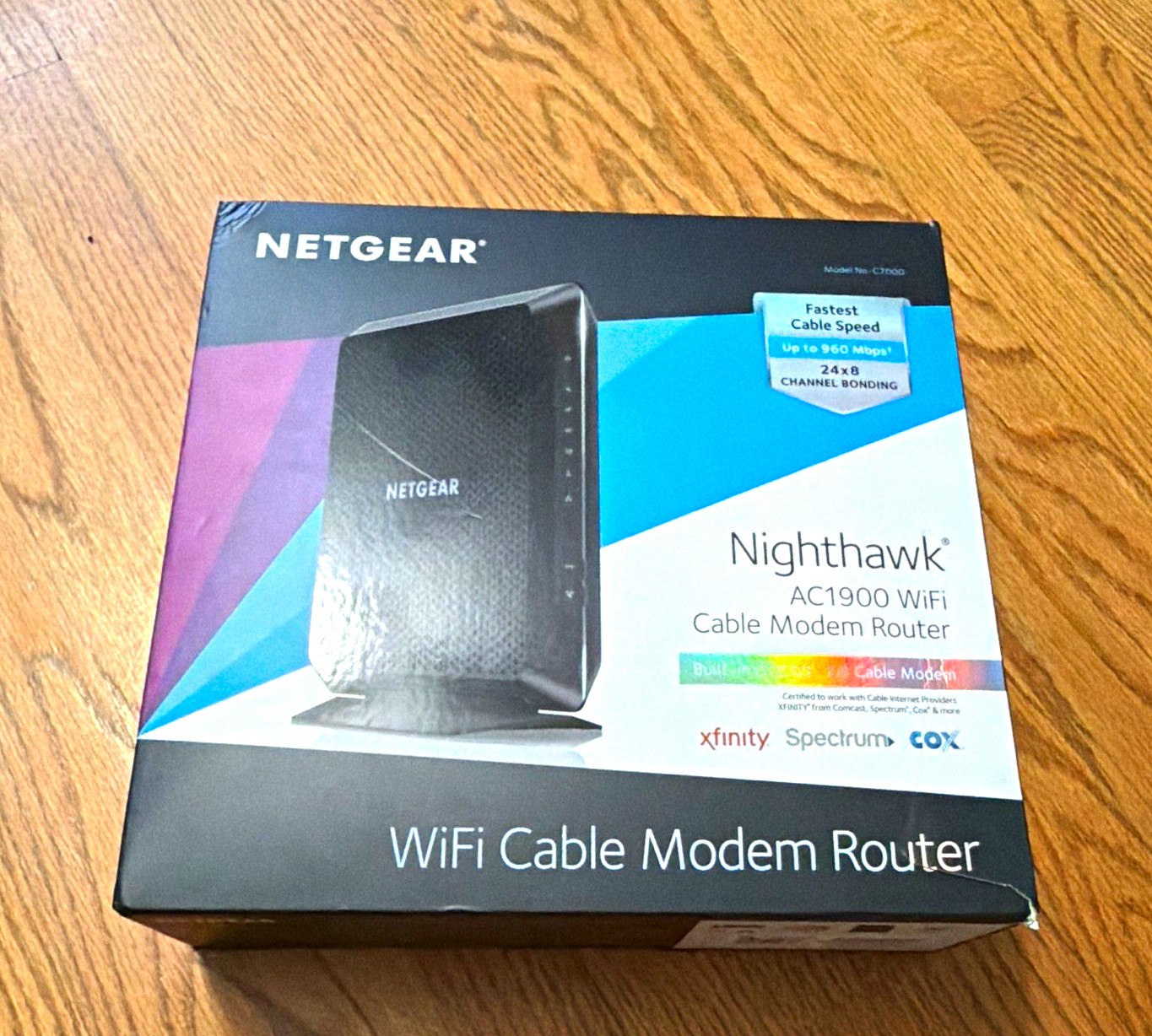 NETGEAR Nighthawk AC1900 DOCSIS 3.0 Cable Modem Router, 4-Port C7000-100NAS