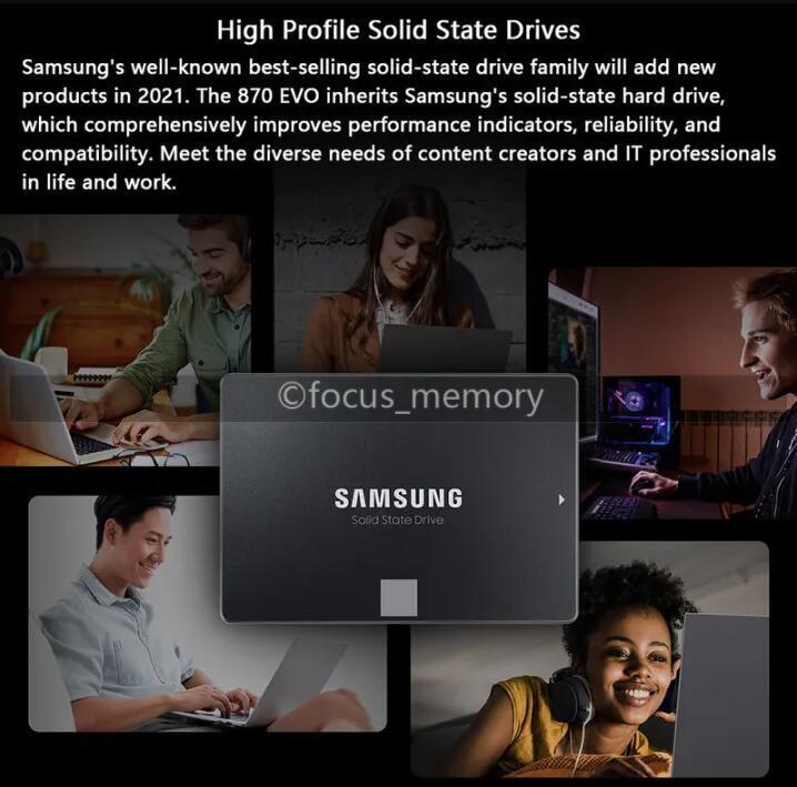 SAMSUNG 2.5 in 870 EVO 1TB Internal Solid State SSD SATA for Laptop / Desktop PC