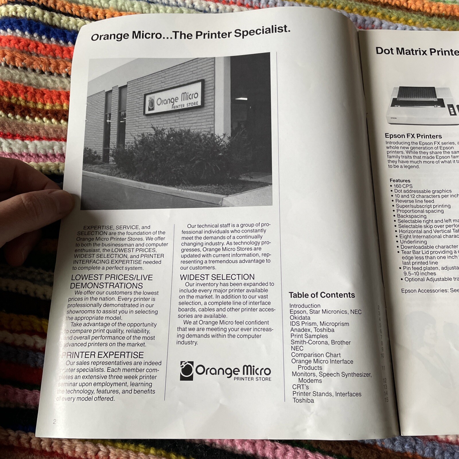 Orange Micro Computer Printer Catalog – 1983 – 9th Edition + Price List