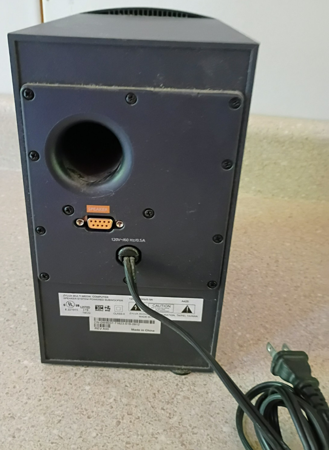 Dell A425 Zylux Multimedia Computer Speaker System With Powered Subwoofer