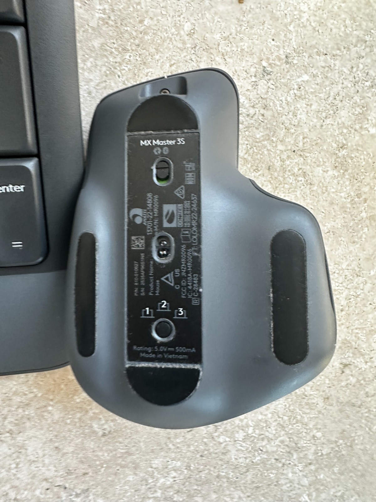 Logitech K650 Wireless Keyboard + MX Master 3S Mouse Combo Bundle Graphite Used