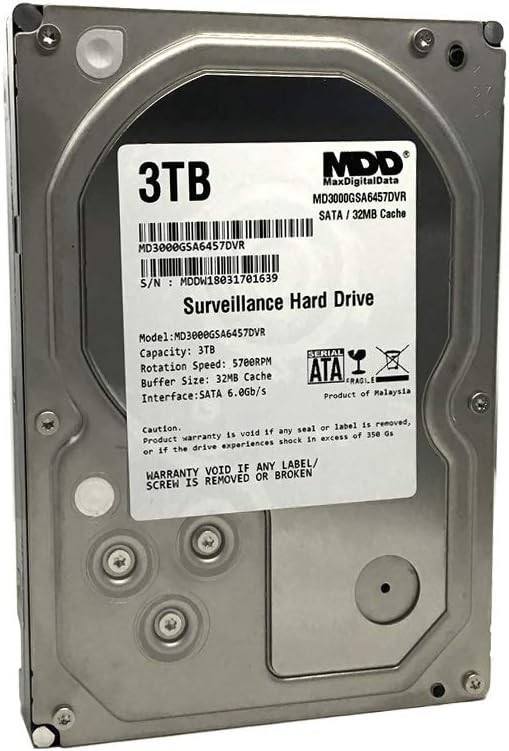 Energy-Efficient 3TB Internal Surveillance HDD