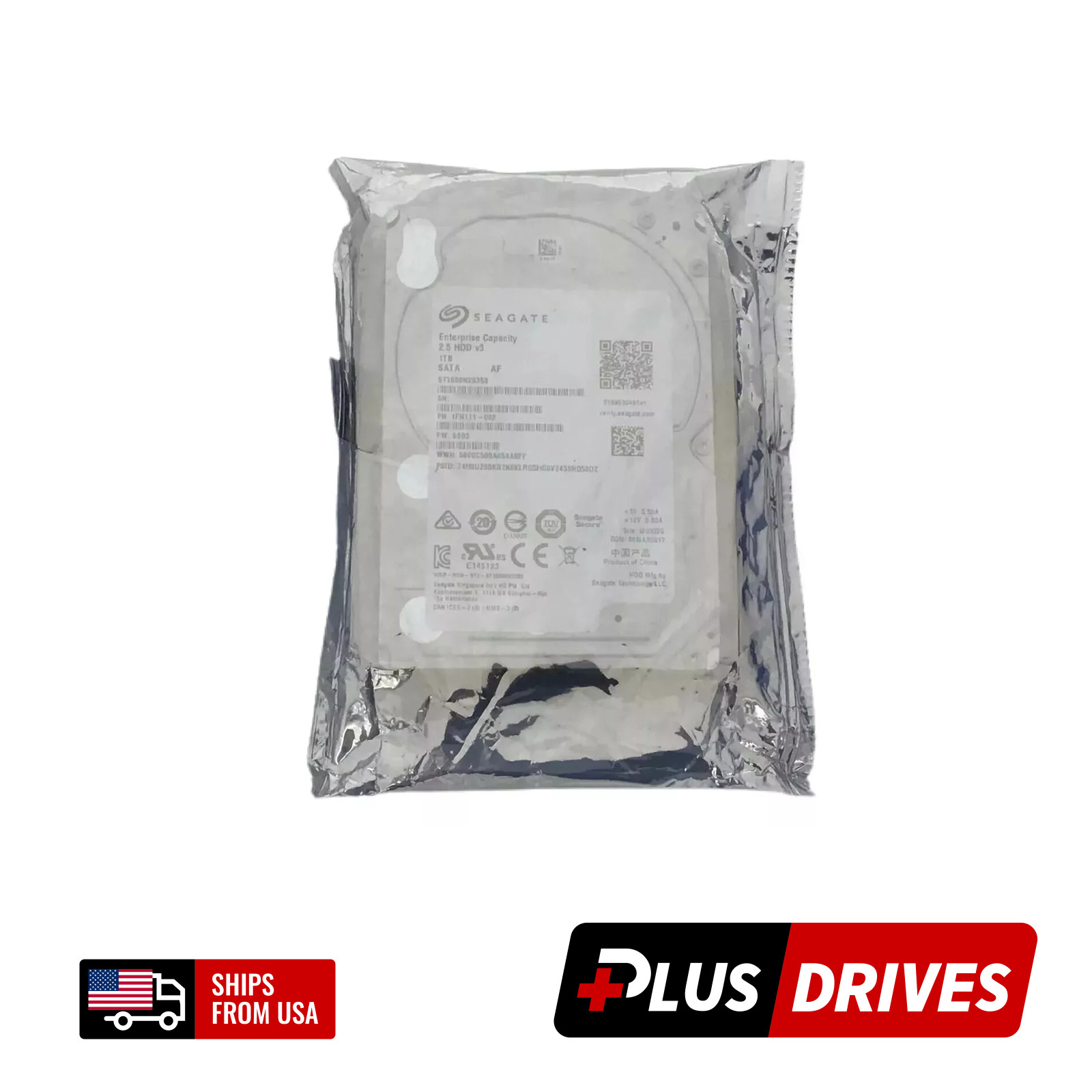 NEW! 1TB SATA Seagate 2.5″ Enterprise Capacity v3 7.2K RPM 6Gbps Hard Drive