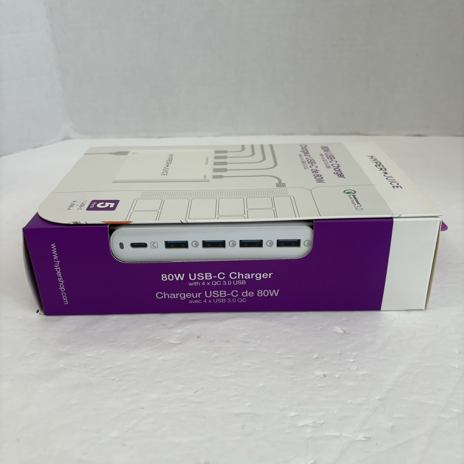 NEW Hyper Juice 80W USB-C Charger with 4 3.0 USB Ports