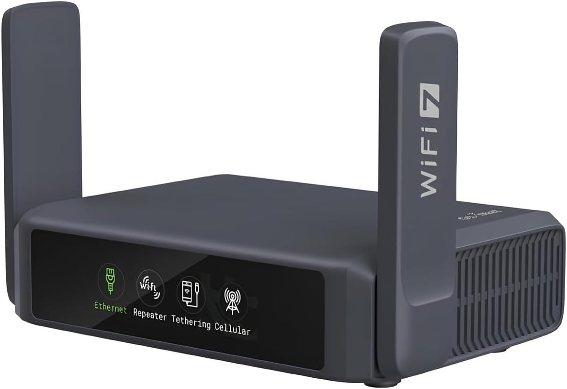GL.iNet GL-BE3600 (Slate 7) Portable Travel Router, Pocket Dual-Band Wi-Fi 7, 2.