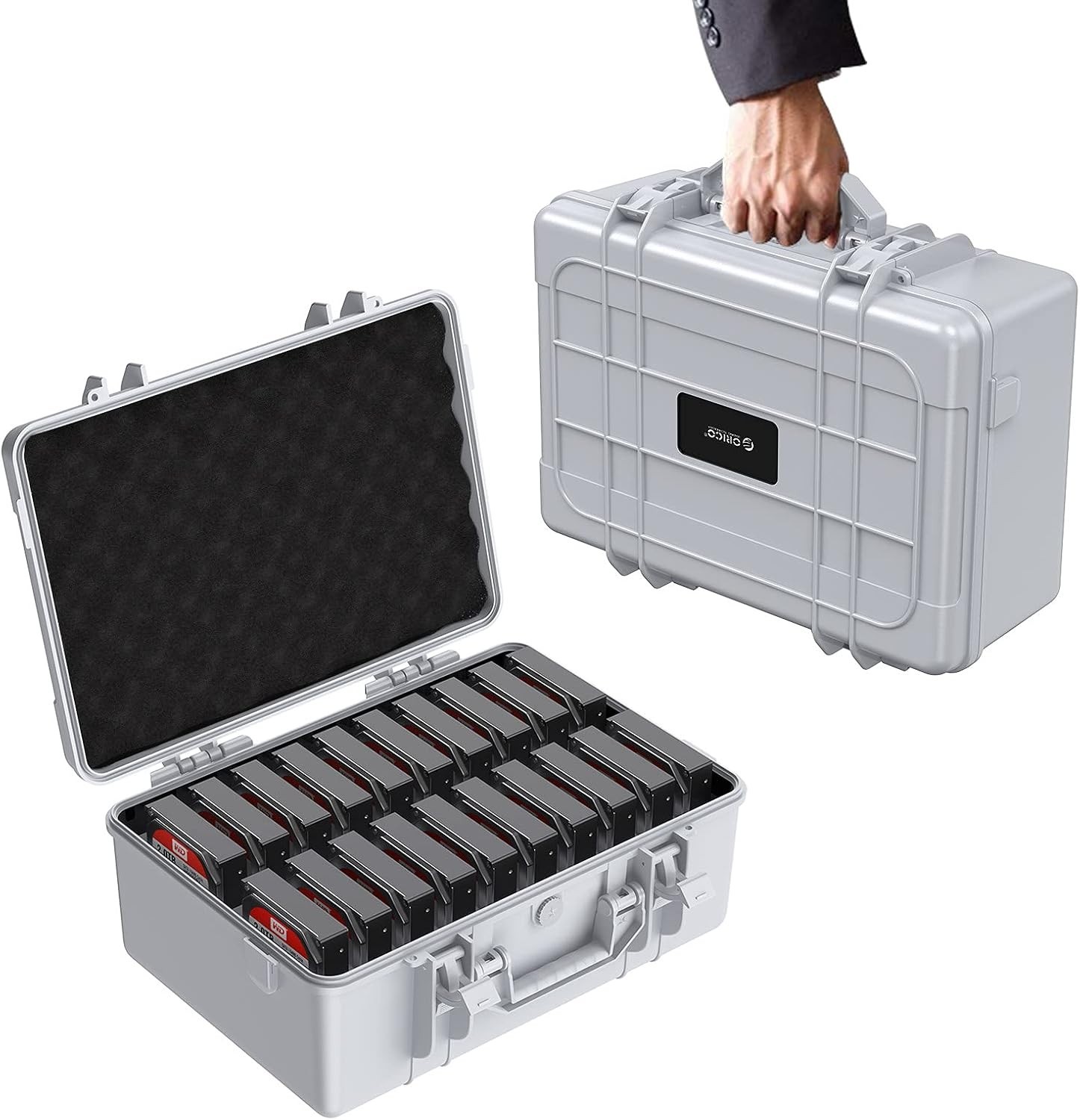 Portable 3.5″ Hard Drive Suitcase – Anti-Static Protection