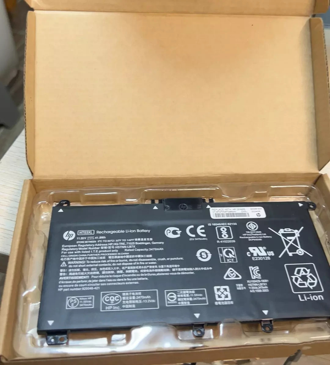 Genuine 41.9Wh HT03XL Battery for HP Pavilion 15-CS 15-DA 17-BY L11119-855
