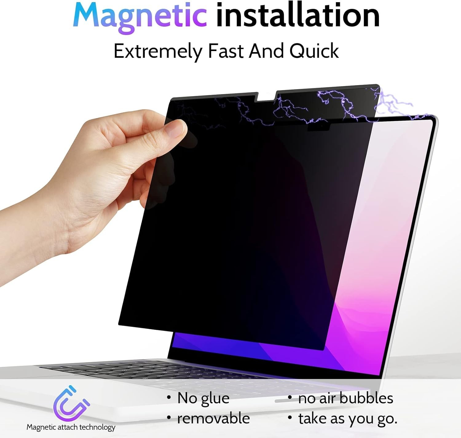 Privacy Screen Protector for MacBook Air 15″ – Matte Finish