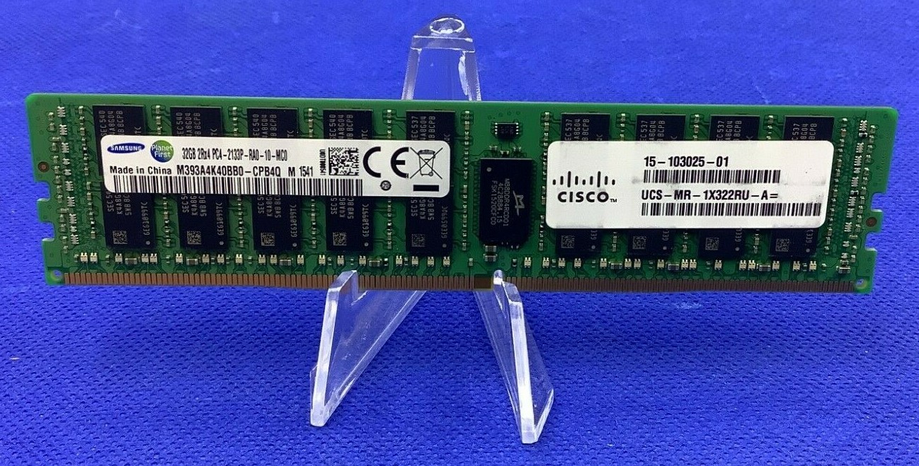 UCS-MR-1X322RU-A CISCO 32GB (1X32GB) 2RX4 PC4-2133P MEMORY