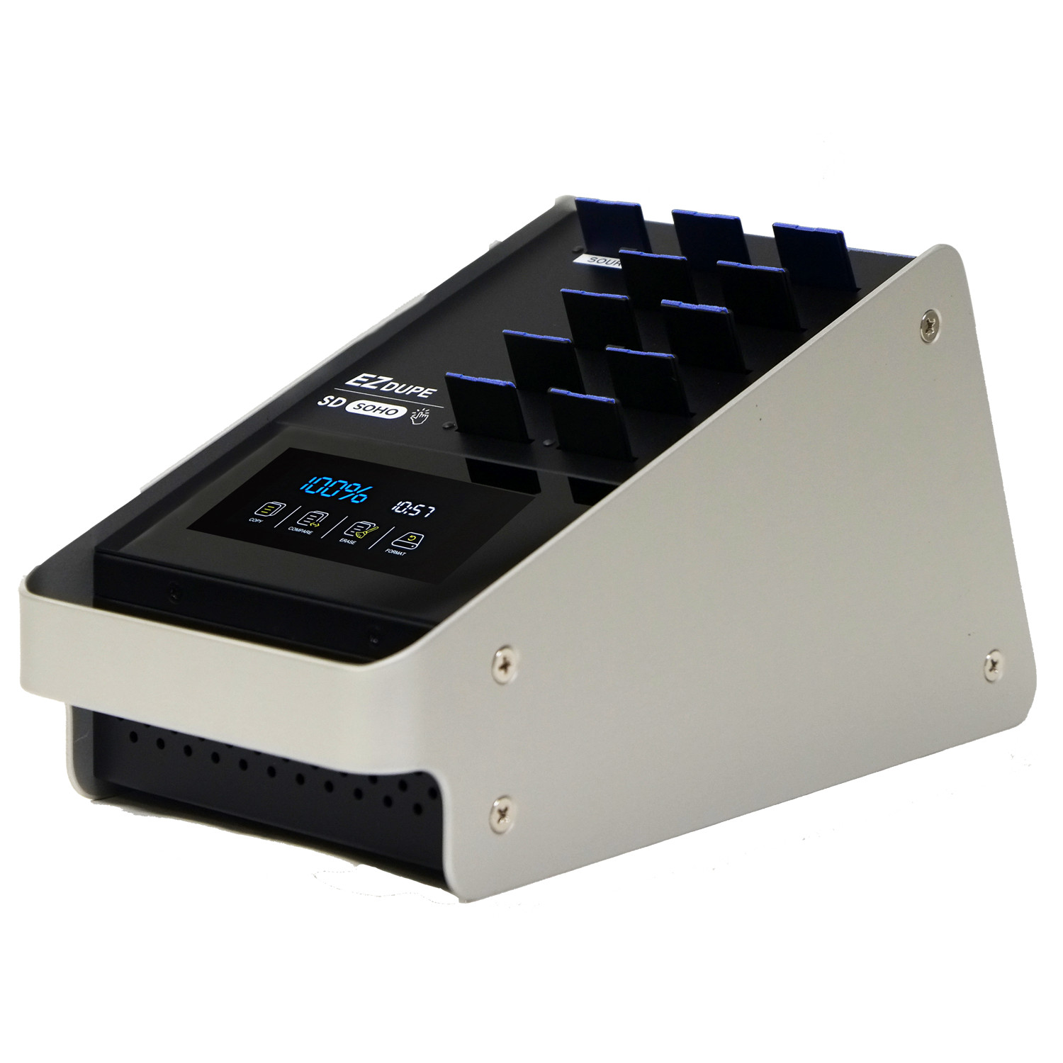 1 to 10 SD & MicroSD Duplicator with Touchscreen – Media card Copier Soho Touch